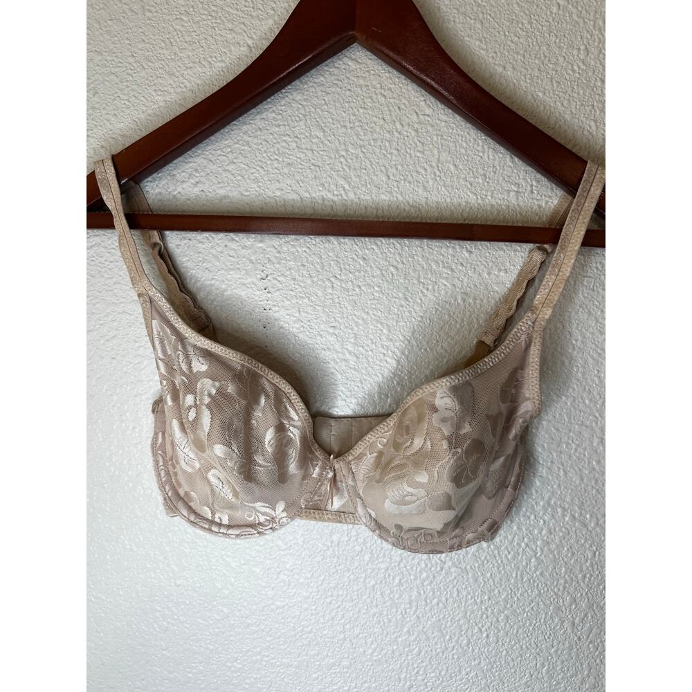 Wacoal 85367 Awareness Foral jacquard Underwire Bra in Natural Nude 32D